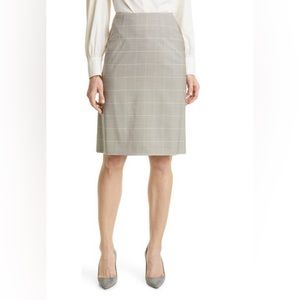 NWT BOSS Viliza Check Pencil Skirt